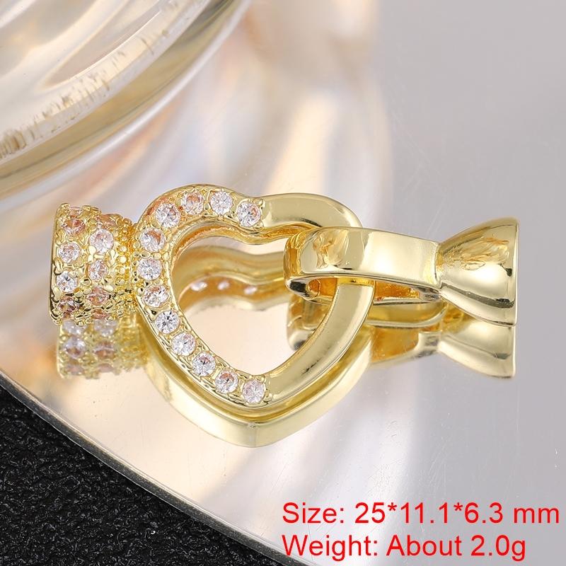 Juya Handmade Gold Silver Plated Fastener Bail Connector Clasps Accessories For Needlework Pearls Beads Jewelry Making