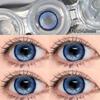 MillCreek 1 Pair New Color Contact Lenses with Myopia Degree High Quality Blue Eyes Colored Lens Makeup Beautiful Pupil Yearly Use