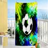 Soccer Beach Towel Quick-Dry Soft Microfiber Comfortable Lightweight Suitable for Swimming, Gym, Camping, Yoga Vacation
