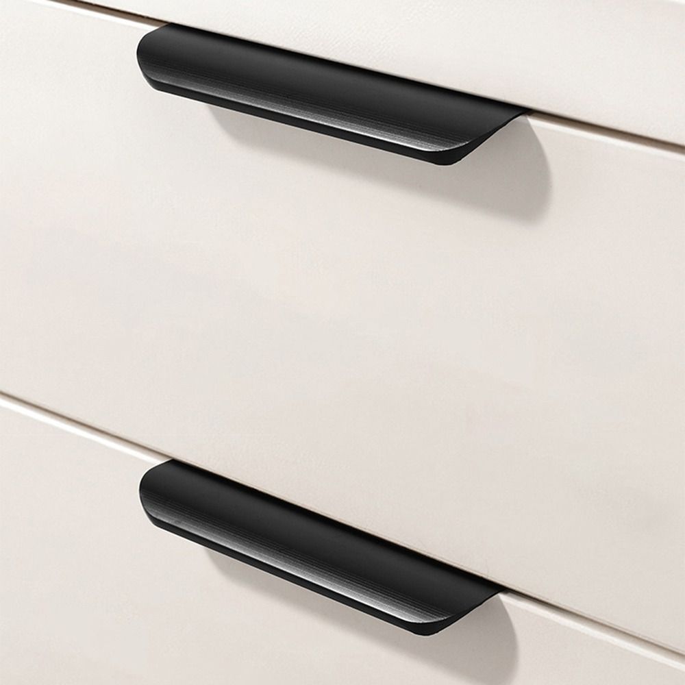 Concealed Edge Finger Pull Aluminum Drawer Pulls Replacement Cabinets Pull Handle