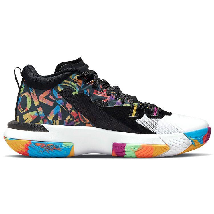 Air Jordan Zion 1 Noah Herre Sneakers Flerfarget Svart Lysende-Karminrød DA3130-001