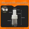 4-Point PP Plastic Stainless Steel Mesh Cover Aquarium Filter with Pagoda Interface