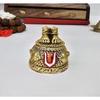 Lord Hanuman Charan Paduka Gold Plated Antique Matte Idol for Home & Car Dasboard | Hanuman Ji Charan Paduka Idol for Office Desk Ram Bhakat