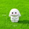 Micro Landscape Decoration Cute Rabbit Animal Figure Hand Resin Crafts Desktop Car Decoration