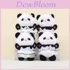 Plush Panda Keychain With Short Plush Material For Collectors Gift And Bag Decoration