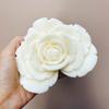 DIY herzförmige Rosenblütenkerze Silikonform groß Liebesförmige Blumenkerzenform blühende Blume Harzform Weihnachten