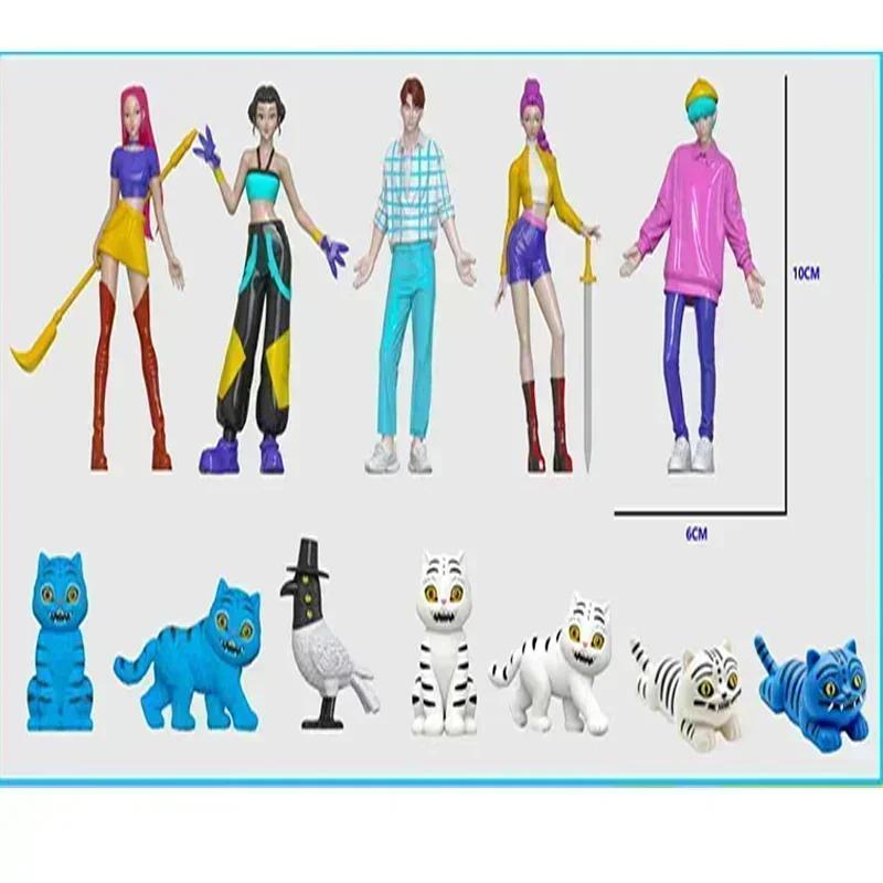 ~Devil Hunter 24 Pcs New Anime KPopDoll Vinyl Toy Rumi Mira Zoi Character Vinyl Mask with Box Handmade Birthday Gift FanClubGift