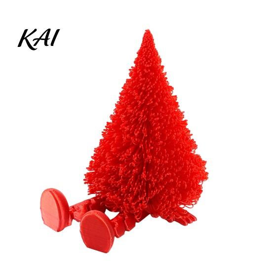 Articulated Action Figures Christmas Tree Figure, Flexible Movable Joints 3D Printed Fun Gift for Kids And Adults Ornament, Creative Festive