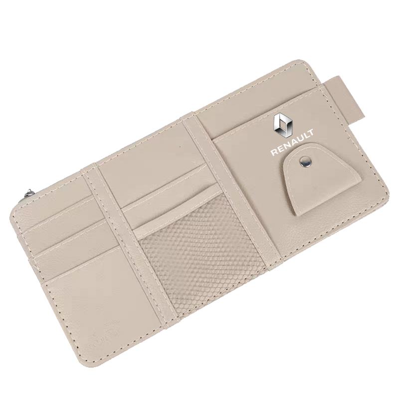 Car Sun Visor Point Type Multi-function Storage Bag Car Accessories For Renault Dacia Koleos Clio Laguna 2 Megane 2 3 Duster Logan Captur