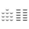 10Pcs Sink Overflow Hole Cover Bathroom Rubber Wash Basin Overflow Rings Kitchen Sink Washbasin Drain Seal Stopper