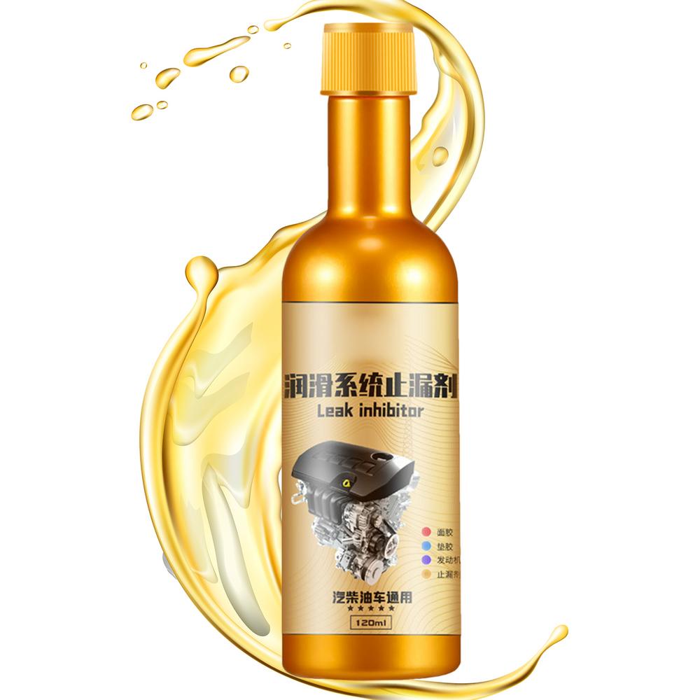 Engine Oil Leak Sealer Lubrication Motor Oil Additive Stop Leak 120ml Sealing Liquid Seal Activator Leak Stop Agent Reduces Oil