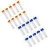 10Pcs 1.5ml + 5ml Plastic With Screw Cap