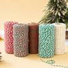100 Meter/Roll Two Colors Cotton Baker Twine Rope Cord DIY Gift Crafts Wrap Christmas Wedding Decoration Gift Packaging String