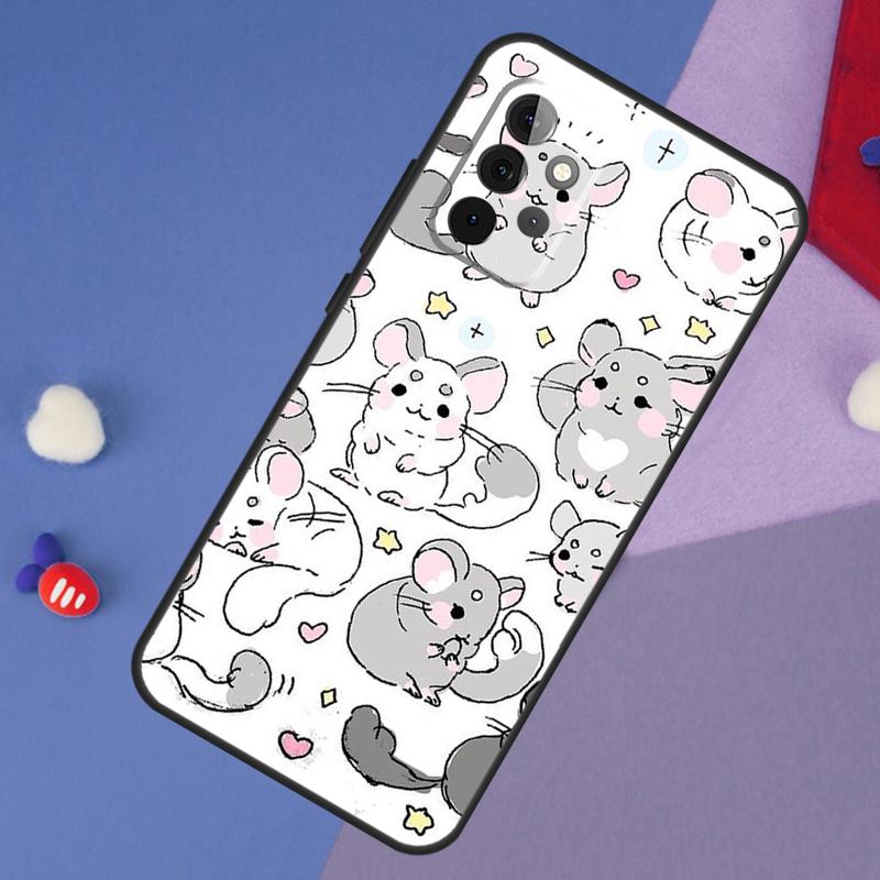 Schattige Cartoon Chinchilla Hoesje Voor Samsung Galaxy A14 A56 A36 A26 A16 A06 A54 A34 A12 A32 A52 A13 A33 A53 A15 A35 A55