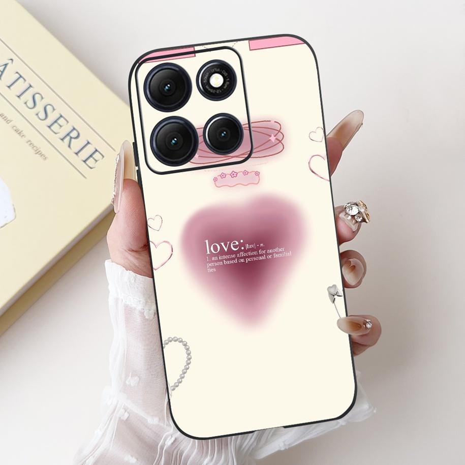 For Motorola Moto G86 Power Case Popular Flower Space Soft Black Silicone TPU Funda For Moto G86 Power 2025 Bumper G86Power Case