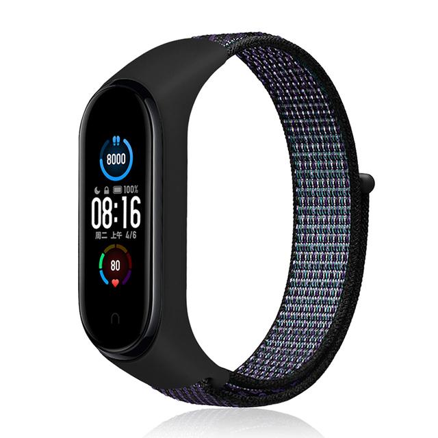 Bracelet for Mi Band 9 8 7 10 Strap Nylon Sport Loop Watch Belt Pulsera Correa Mi Band 4 Wristband Xiaomi Mi Band 5 6 3 Bracelet