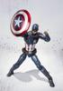 TAMASHII NATIONS Captain America 150 mm bemalte bewegliche Figur SHFiguarts (Bürgerkrieg) Ca.. ABS und PVC
