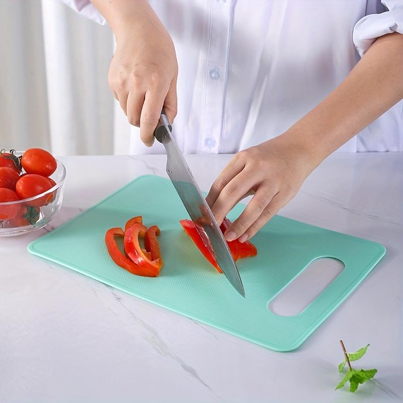1 Stück, Buntes Kunststoffschneidebrett für Obst und Gemüse