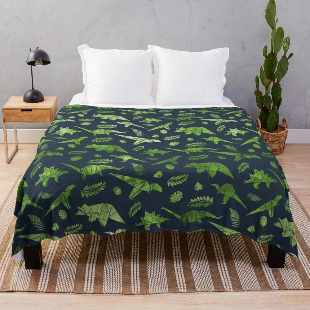 Cartoon Dinosaur Throw Blanket Soft Lightweight Durable Cozy Bed Couch Travelling Camping Blanket Plush for Kids Teen Adult