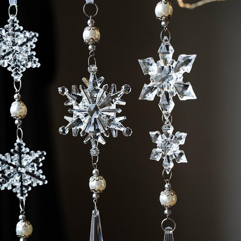 Snowflake Ornaments For Christmas Tree Decorative Drop Pendant Christmas Christmas Tree Decoration Ornaments Acrylic Snowflake