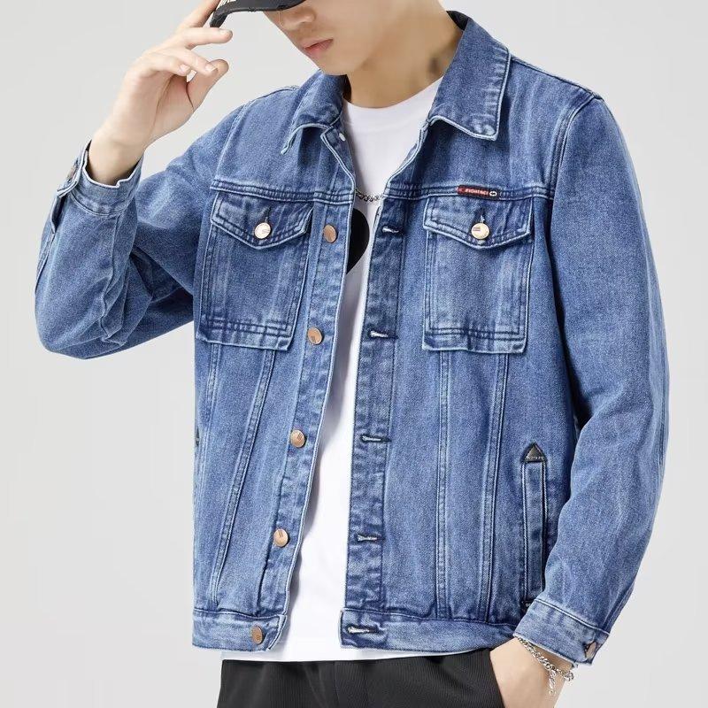 Neue männer Denim Jacken Vintage Klassische Stil Motor & fahrrad Winter Jacke Männer Slim Stretch Baumwolle Casual Jeans Mäntel männlichen Frühling