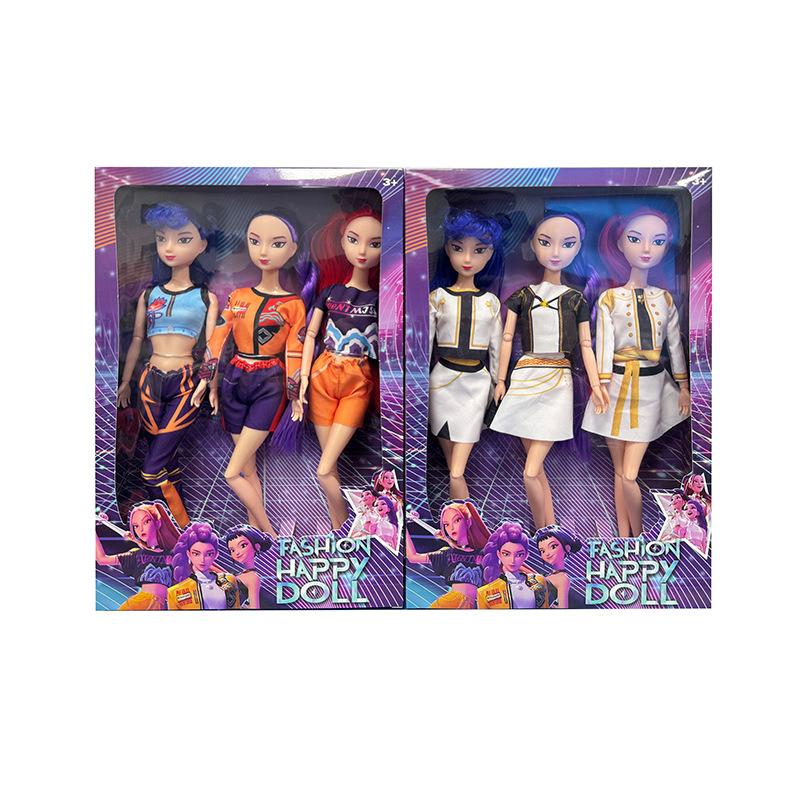 11-inch Kpop Demonenjagers Vinyl Beeldjes Nieuwe K-POP Demon Slayer Miniatuur Poppen Lumimila Zoey Desktop Ornament Decoratie Cadeaus