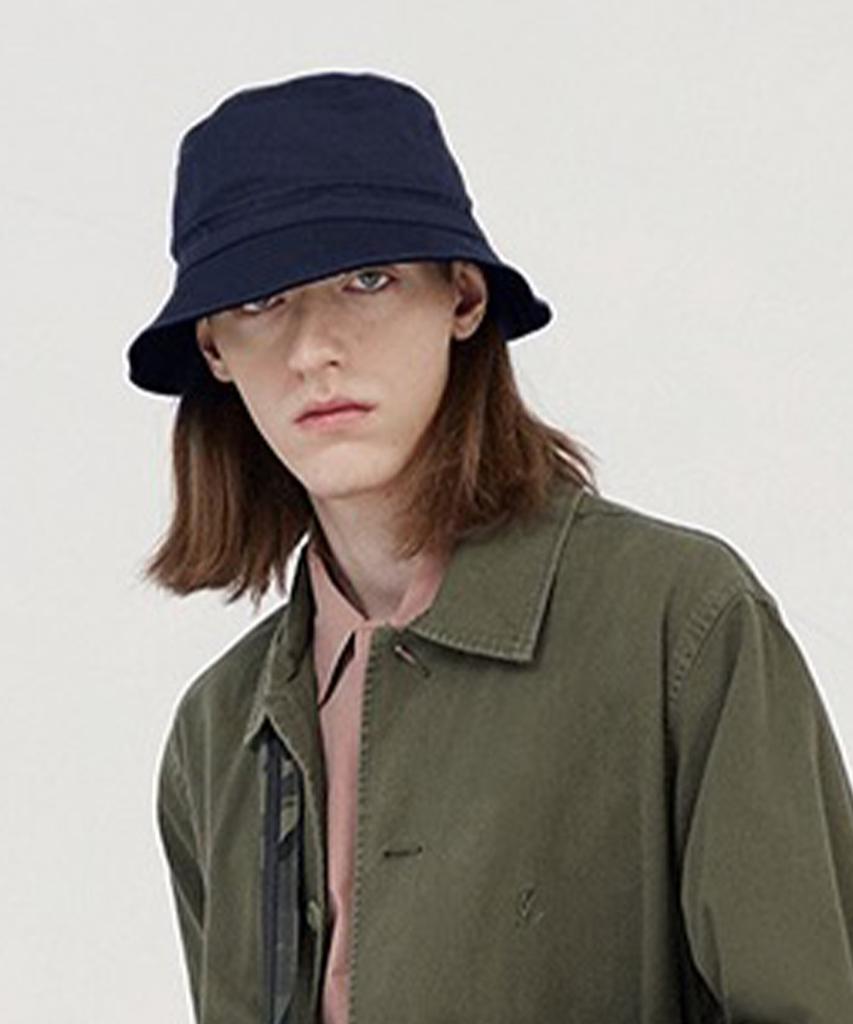Geulamichi Reversible Bucket Hat Black X Navy