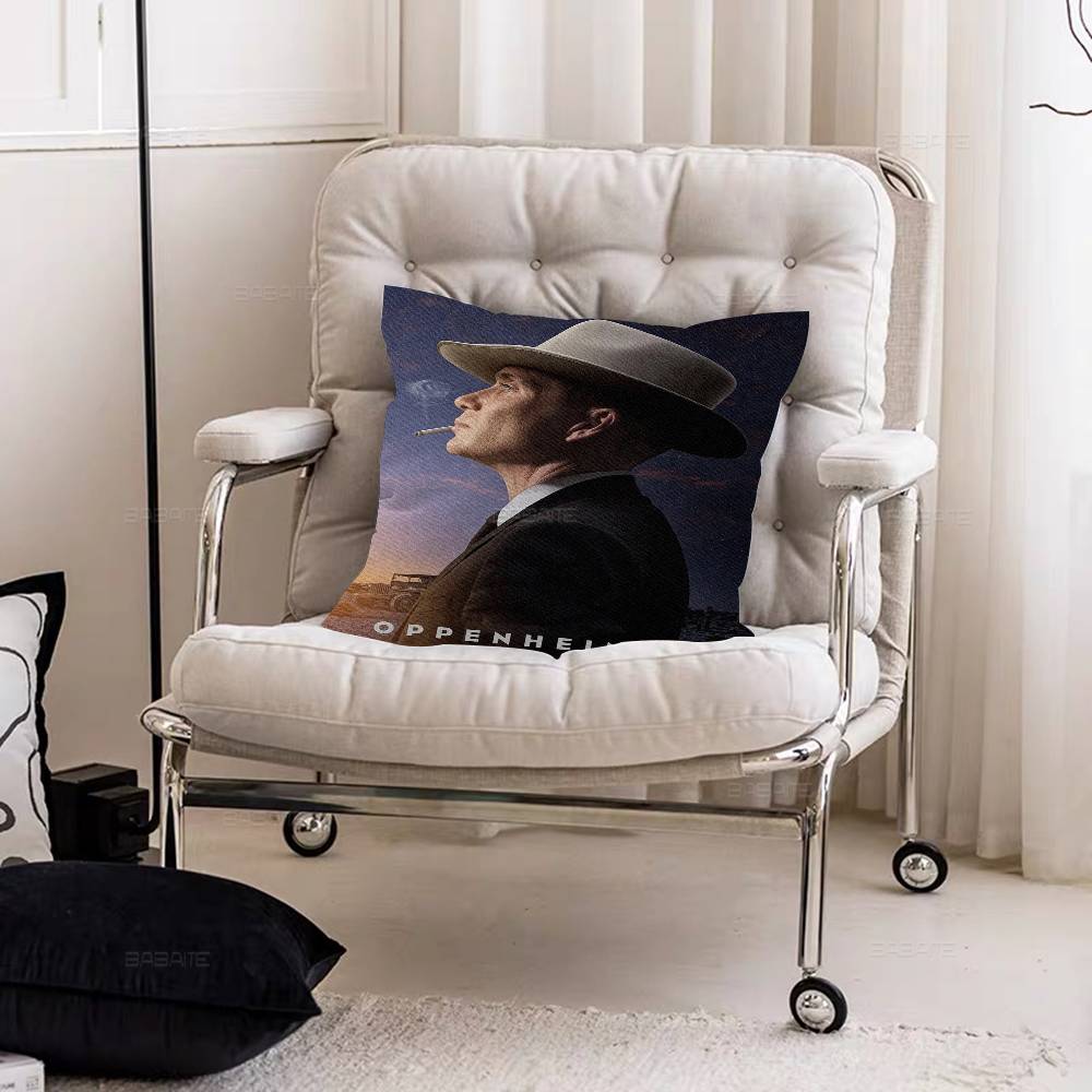 Movie O-Oppenheimer Personalized Picture Text Home Decorative Pillows Household Gifts 45x45cm