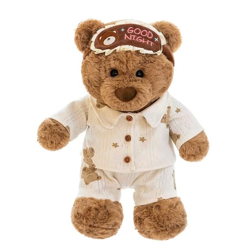 Teddy Bear Plush Stuffed Animal With Scarf For Children's Birthday Gift