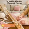 Knitting Loom Chunky Yarn Blanket Loom Adjustable Portable Weaving Loom Crochet Accessories for Chunky Blankets Hand Knitting