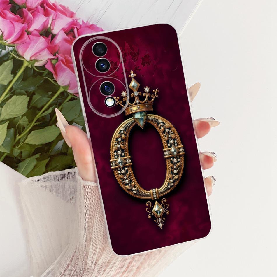 Fashion Crown Letter Case For Honor 70 Honor70 Pro Plus Soft Silicone TPU Back Cover For Honor 70 Pro+ 70Pro Phone Cases