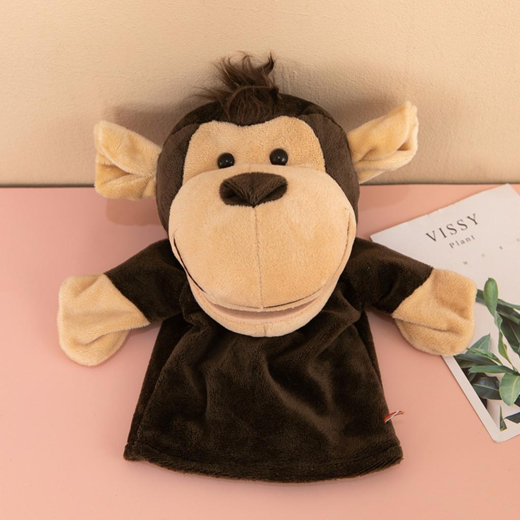 Marionnette à main Peluche Jouet Poupée de réconfort pour enfants Poupée de communication