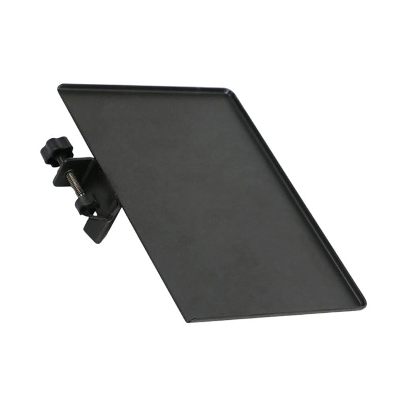 Heavy Duty Metal Music Stand Tray Universal Microphone Stand Tray for Music Sheet Singing Stage Sound Recording Accessories