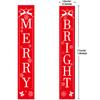 1 paar eenvoudige installatie decoratieve praktische prachtige kerstthema voordeur hangende banner couplet