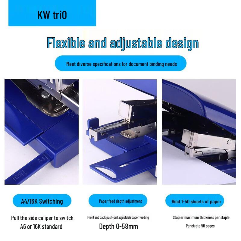 KW-triO Dual-Head Heavy-Duty Saddle Stapler
