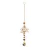 Lotus Sun Catcher Prism Hanging Decoration Rainbow Maker Window Suncatcher with Water Drop Pendant for Balcony Bedroom