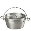 Made In Japan (Made In Tsubame-Sanjo) Dutch Oven, Stainless Steel, No Seasoning Required, Easy To Clean (Dishwasher Safe, Detergent OK), High