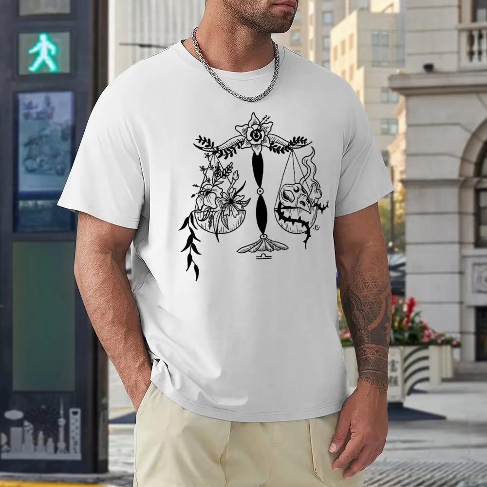 Libra Twelve Contellation (4) T-shirt Harajuku Sports Funny Novelty Top Tee Classic Home USA Size