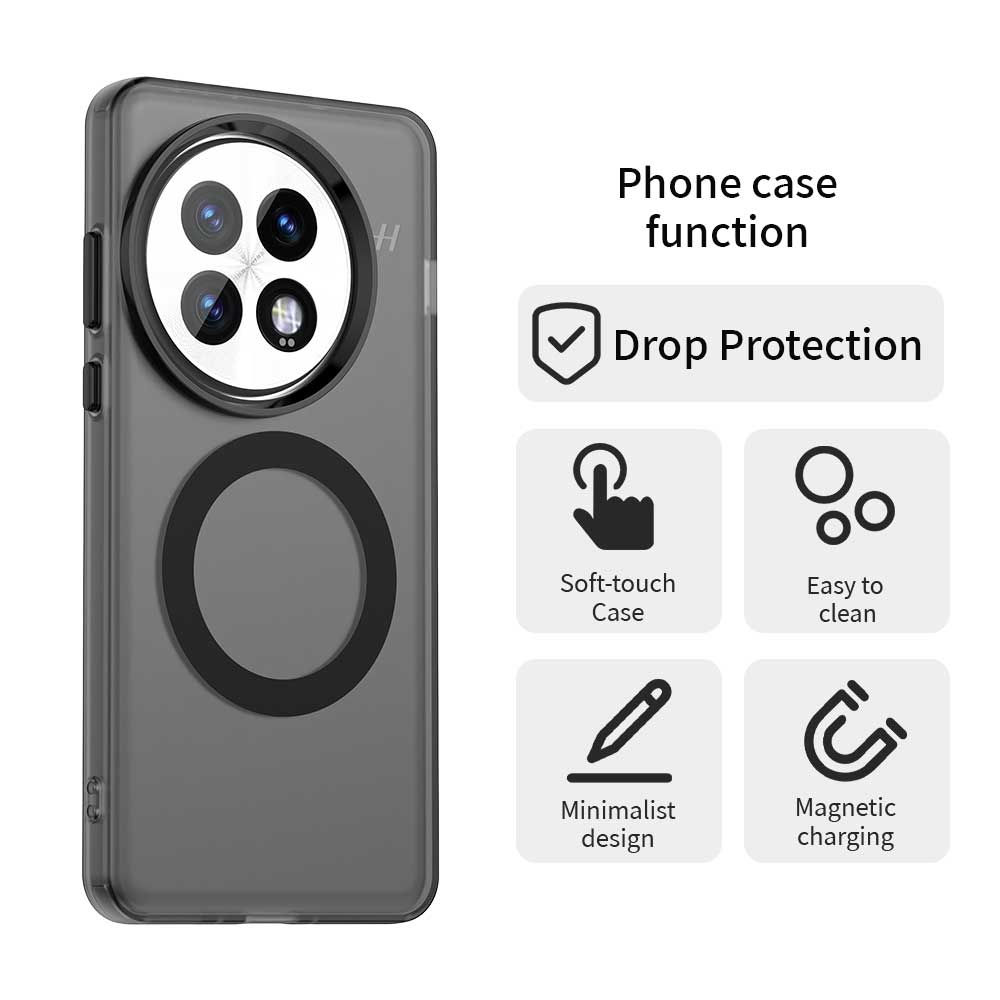Magnetic Wireless Charging Case For OnePlus 13 G Cover Candy Colors Transparent Back Shell