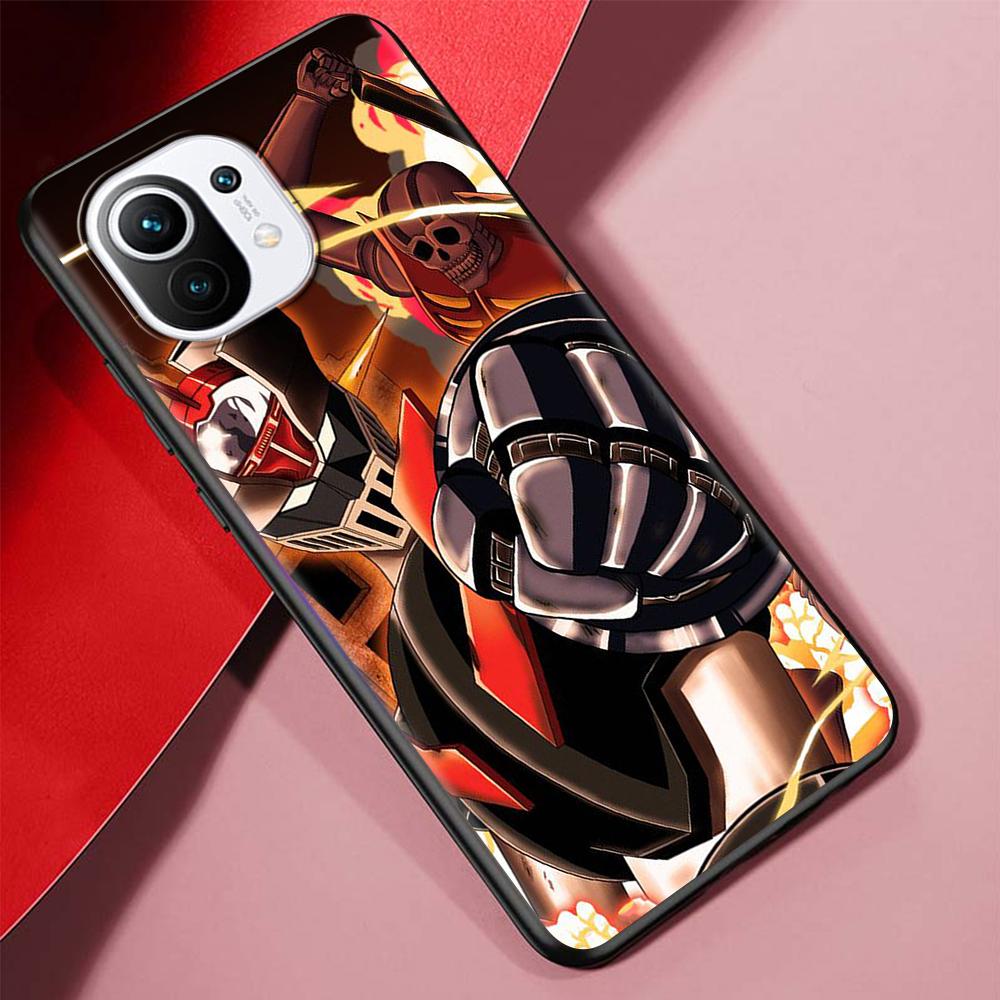 Manga Mazinger Z Anime Case for Xiaomi Poco X3 NFC M3 Mi 11 Lite 5G 12X 11T 10T 12 Pro 9T Note 10 9 Silicone Black Phone Cover
