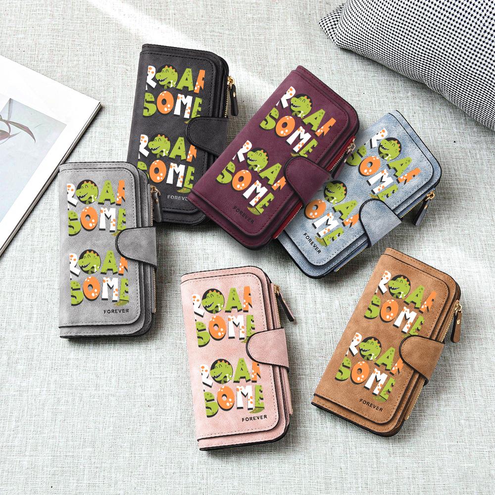 Roarsome Dinosaur Cute Wallet Fashion Long Purse Casual Card Holder