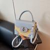 Women's Bag New Printed Fashion Trend Messenger Bag Retro Versatile Shoulder Handbag Small Square Bag
