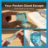 Realistic Clear Blue Ice Cube Stress Relief Toy Squeeze Fidget Toy For Anxiety Soft Sensory Toy For Adults Gift