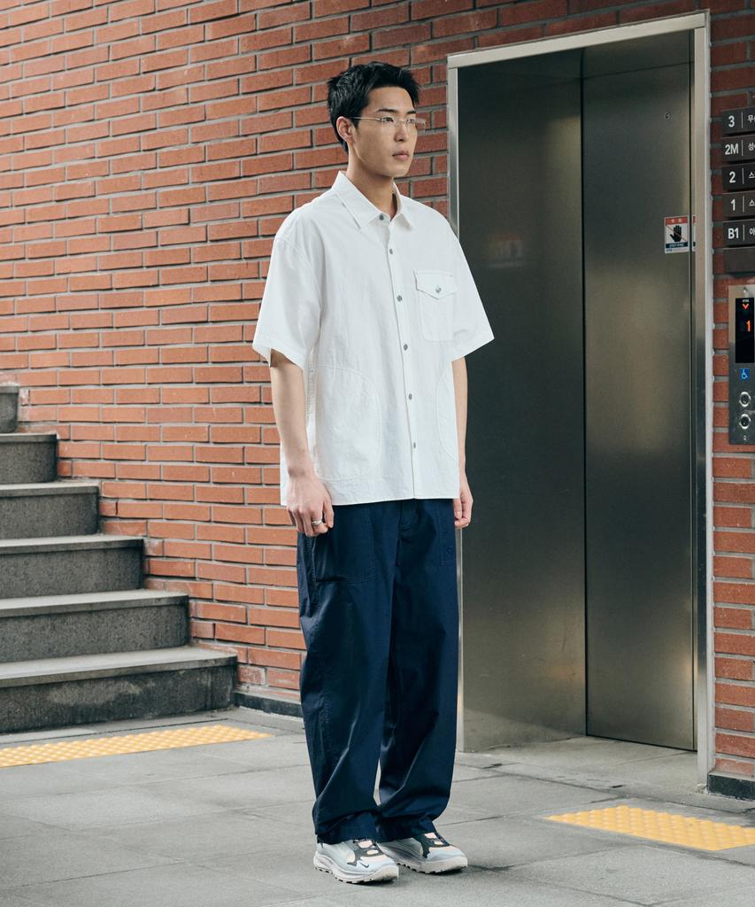 Nontai Fatigue Pocket Baker Pants (Navy)