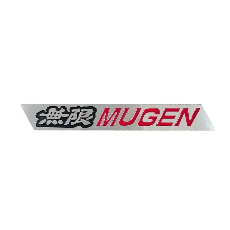 3D Aluminiumlegierung Mugen Logo Heckklappe Kotflügel Emblem Abzeichen Auto Aufkleber Decals Für Honda Civic Type R Accord Integra CRV Fit