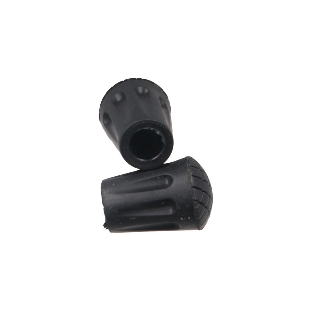 Rubber Walking Stick Tip Protector Non-slip Trekking Pole Tip Protectors Walking
