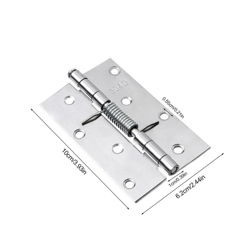 Spring Hinges Stainless Steel Self Closing Spring Door Internal Hinge Automatic Rebound Hinge with Spring Furniture Hardware
