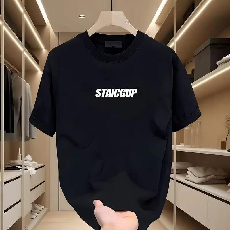2026 Unisexs Cotton Fitted Tshirts Black T Shirt Fashion Summer Wear Casual for Unisex Letter Print Tee Shirts White Unisex Clothing
