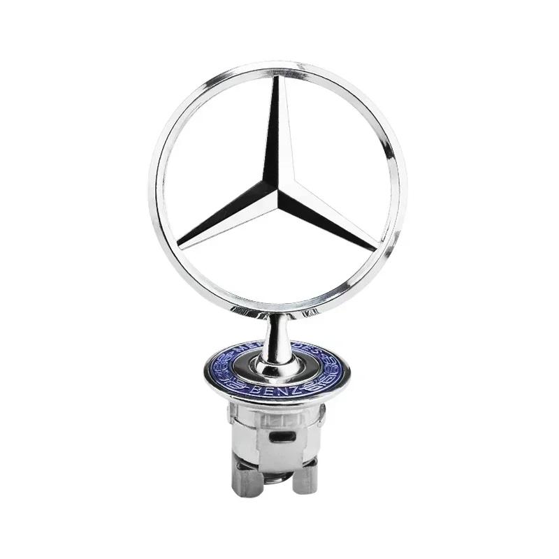 For Mercedes Benz 1pc 44mm Mercedes Benz Engine Hood Logo for Mercedes Benz E S W202 W203 W204 W208 W210 W220 W221
