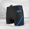 Men's Sports Boxer Swimming Trunks Quick-drying Breathable Hot Pockets Zippered Trouser Shorts Loose Large Size Men